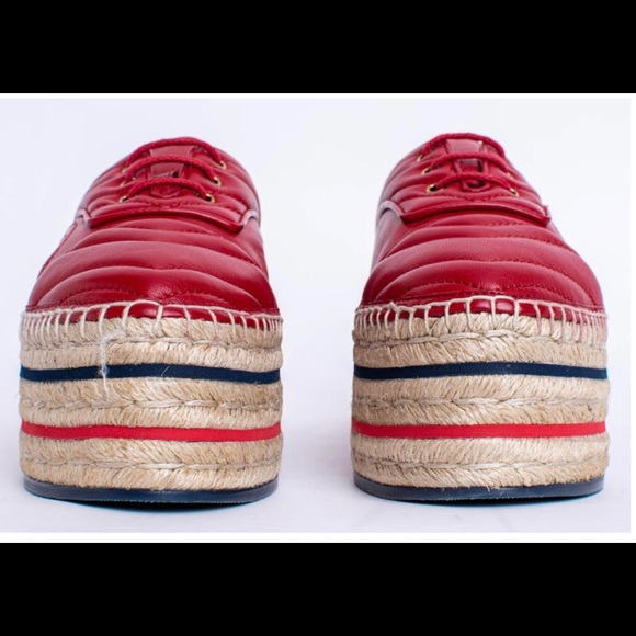 Gucci platform espadrilles, Red and so comfy - Picture 2 of 8